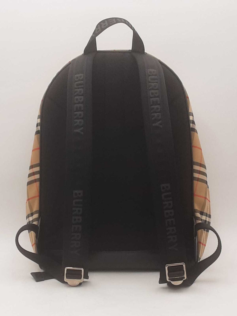 Burberry Vintage Check Nylon Backpack Beige Aa0125wxzsa