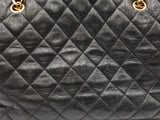 Chanel Cc Charm Black Matelassé Calfskin Leather Tote Bag Fwo425irxdu