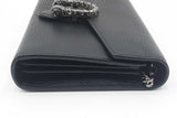 Gucci Dionysus Black Leather Wallet With Chain Eb0426wrxdu