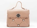 Phillipp Plein Superheroine Handle Bag In Taupe Quilted Leather Fw1125oxzdu