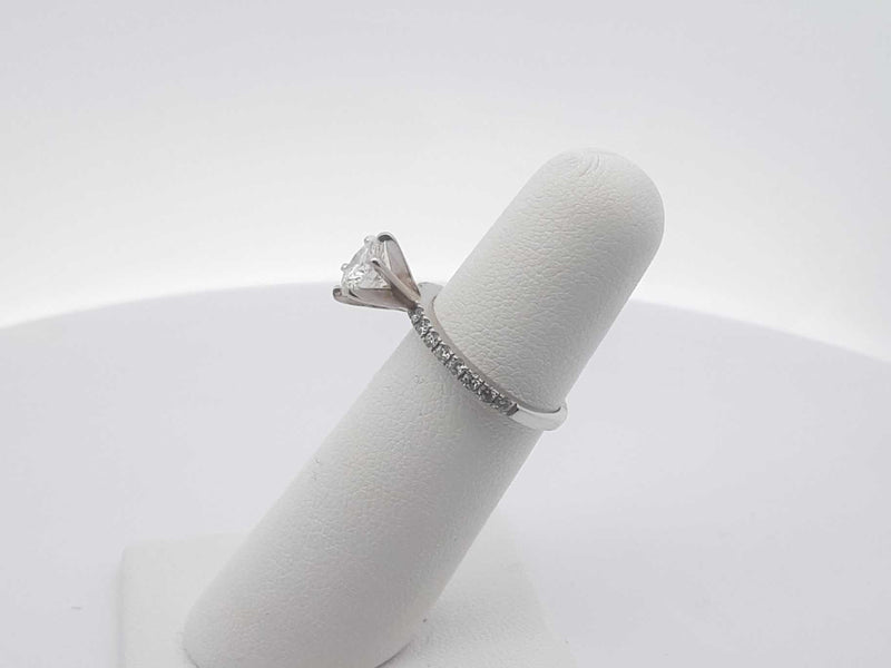 1.09ctw Diamond 14k White Gold 2.3 Grams Ring Size 5 Sd0525lpzxsa