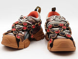 Gucci Flashtrek Sega Brown Size 35.5 Aa0826lzxsa