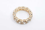 Approx. 6.5ctw Diamond Eternity Band 14k Yellow Gold 4.67g Size 7 Eb1024oxxxzsa