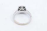 Approx. 0.7ctw Diamond Ring In 14k White Gold 4 Grams Size 7.5 Eb1024ooxdu