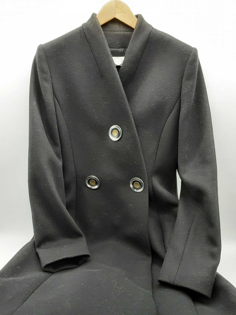 Stella Mccartney Black Wool Trench Coat Size 44 Do1124rxzde