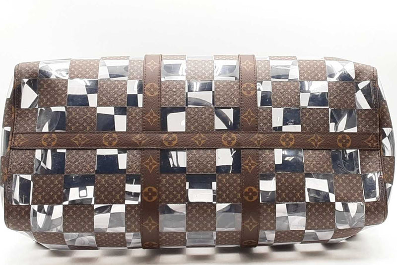 Louis Vuitton Monogram Pvc Chess Keeepall Bandouliere 50 Eb1223wxxzsa
