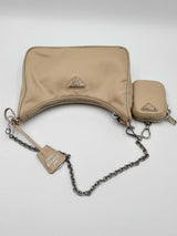 Prada Beige Nylon Re- Edition 2005 Shoulder Bag Eb0524erxdu