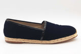 Giuseppe Zanotti Navy Blue Velvet Espadrilles Size 45 Eb0925loxde