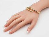 Cartier Juste Un Clou Diamond & 18k Gold Bracelet 48.8 Gm Size 19 Fw0925lzxzxdu