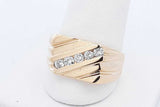 0.25cttw Diamond Ring In 14k Yellow Gold 7.4 Grams Size 10 Eb0926rxzde