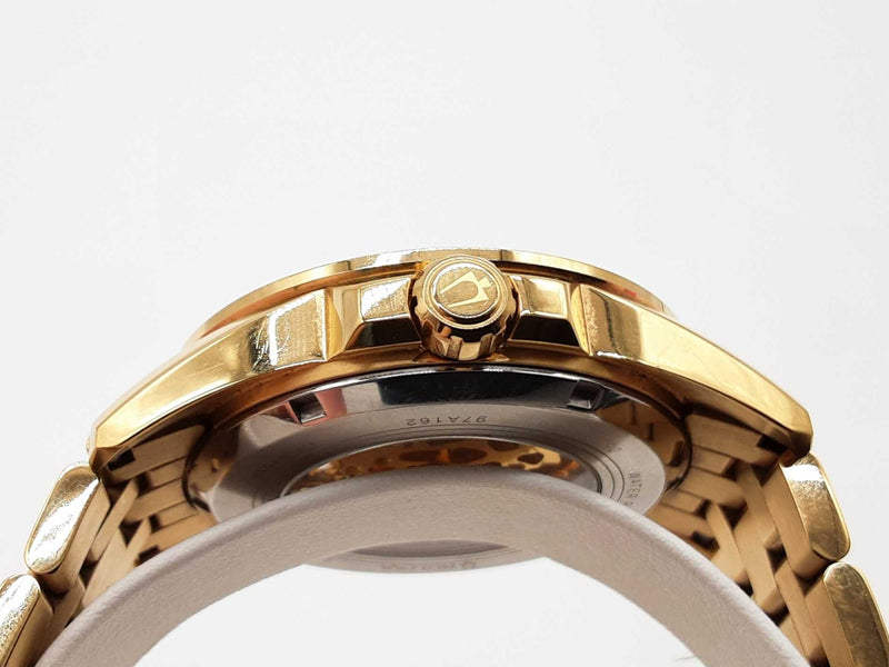 Bulova 97a162 43 Sutton Goldtone Stainless Steel Automatic Watch Do0825lrxde