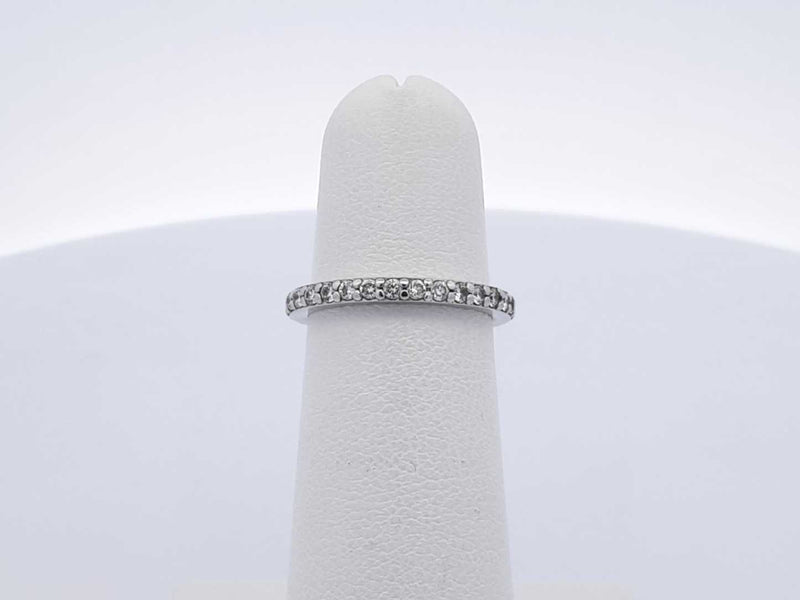 0.64 Cttw Diamond & 14k White Gold Eternity Ring Size 4.75 1.8 Grams Fw0425lordu