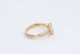0.75ctw Lab Grown Pear Shape Diamond 18k Yellow Gold Ring 3.8g Sz4.5 Eb0526pxzdu