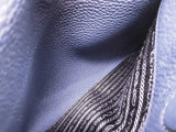 Prada Navy Blue Pebbled Leather Hobo Tote Bag Do0525rrxde