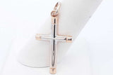 14k Two Tone Gold Cross Pendant 2.5 Grams Eb0626lrxde