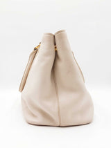 Prada Vitello Daino Tote Bag In White Leather Fw0126rzxdu