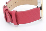 Versace 38mm Quartz Logo Halo Red Leather Strap Watch Eb0726lcrdu