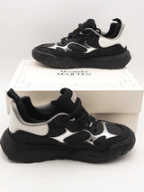 Alexander Mcqueen Low Top Court Black Sneakers Size 45 Eb1125lorsa