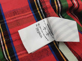 Virgil Abloh Off White Button Up Flannel Red Size Small Aa0226ozxsa
