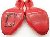 Christian Louboutin Nicol Is Back Red Satin Heels Size Eu 36.5 Do0525lxzde