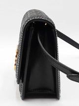 Burberry Mini Tb Crossbody In Black Monogram Quilted Lambskin Fw0326oxzdu