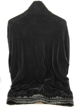 Gucci Maison De L'amour Black Velvet Zipper Sweater Size Xxl Do0425prxde