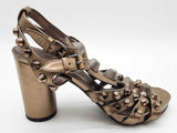 Balenciaga Arena Stud Silver Gray Gladiator Heels Size Eu 36 Do0925crde