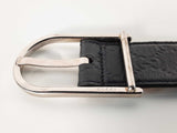 Gucci Micro Guccissima Black Leather Belt Size 110-44 Sd0426crde