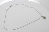 0.74cttw Diamond Pendant Necklace 14k White Gold 2.4 Grams 15.5 Inch Eb0926ocrsa