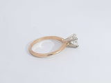 0.98 Cttw Diamond 14k Yellow Gold Solitaire Ring 2.3 Grams Size 6 Aa0626lzxzsa