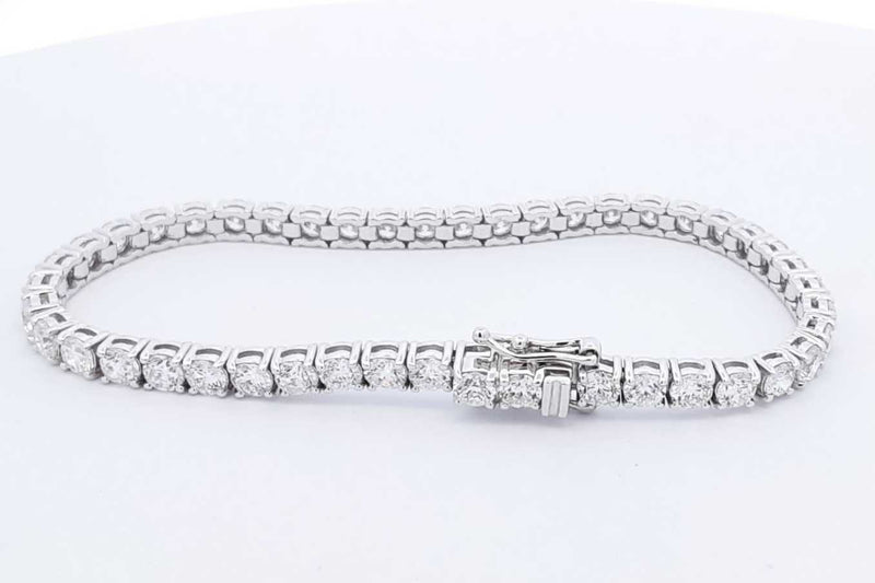 Approx. 7.92ctw Diamond Tennis Bracelet 14k White Gold 13.1g 7 Inch Eb0924ixxzsa