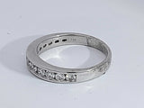 0.55 Cttw Diamond 10k White Gold Wedding Band Size 7.5 Aa1025lcrsa