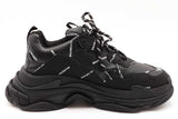 Balenciaga All Over Logo Triple S Sneakers Size 43 Eb0226wxzdu