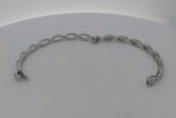 0.51cttw Diamond Hinged Bangle Bracelet 14k White Gold 12.7 Grams Eb0926llxzsa
