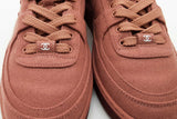 Chanel Mauve Wool Mixed Fibers Cc Sneakers Size 36 Eb0126exzde