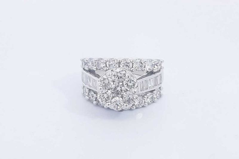 Approx. 5.4ctw Diamond Ring In 14k White Gold 12.9 Grams Size 7 Eb1224oxxzsa