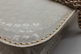 Valentino Garavani Rockstud Glam Lock Croc Embossed Leather Bag Eb0326lrxzde