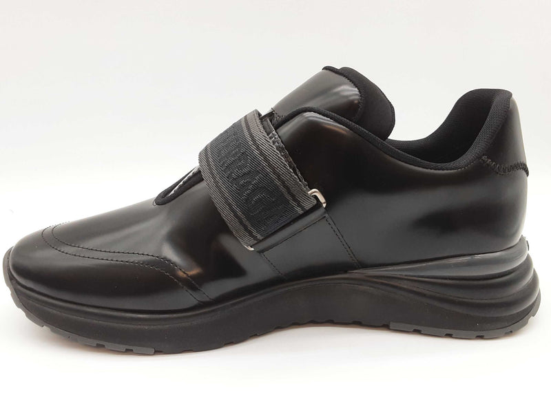 Salvatore Ferragamo Tommy Nero Black Leather Slip On Shoes Size 9m Do0825lxzde