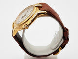 Bertolucci 225 8050 68 45 Pulchra 18k Yg Brown Leather Quartz Watch Do0125wrxzde