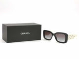 Chanel 5483-a White Sunglasses Aa1026lzxsa