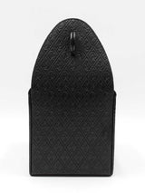 Yves Saint Laurent Take-away Top Handle Bag In Black Monogram-embossed Leather Fw026rzxdu