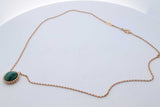 Van Cleef & Arpels Malachite Perlee Couleurs Pendant Necklace 16.5in Eb926llxzde