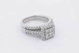 1.70cttw Diamond Ring In 14k White Gold Ring 8.5 Grams Size 7 Eb0925irzsa