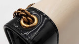 Yves Saint Laurent Small Kate Chain Bag In Alabaster & Black Leather Fw0926ezxdu