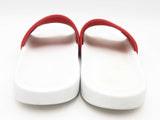 Gucci Gg Supreme Pomme Apple-printed White & Red Slides Size Eu 40 Fw1124rxsa