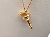 Fendi Filo Goldtone Metal Pendant Chain 17.5 In Do1225lxzde