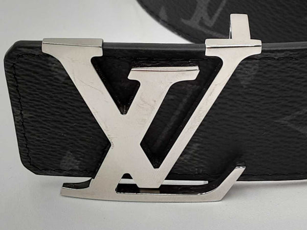 Louis Vuitton Monogram Eclipse Reversible Belt Silver Tone Buckle Eb0824lxzdu