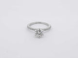 1.09ctw Diamond 14k White Gold 2.3 Grams Ring Size 5 Sd0525lpzxsa