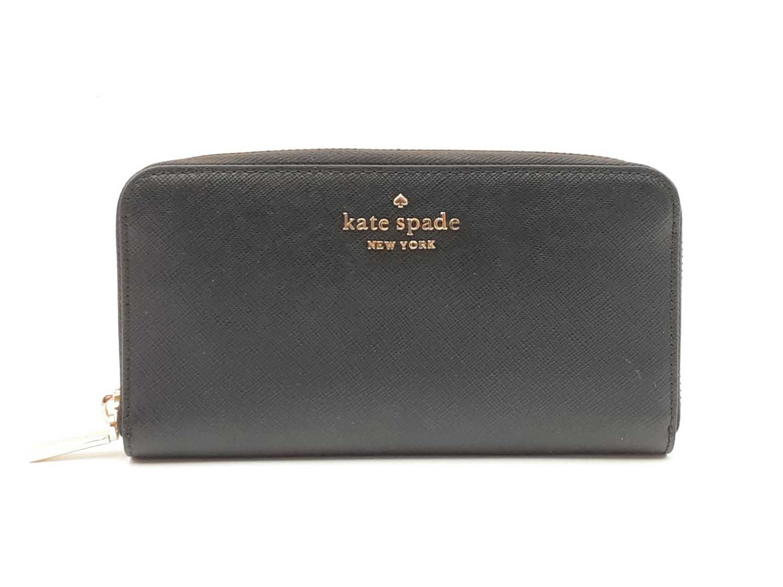 Kate Spade New York Staci Black Saffiano Leather Zip-around Wallet