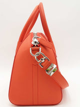 Givenchy Orange Sugar Goatskin Leather Antigona Top Handle Bag Eb0926rxzsa